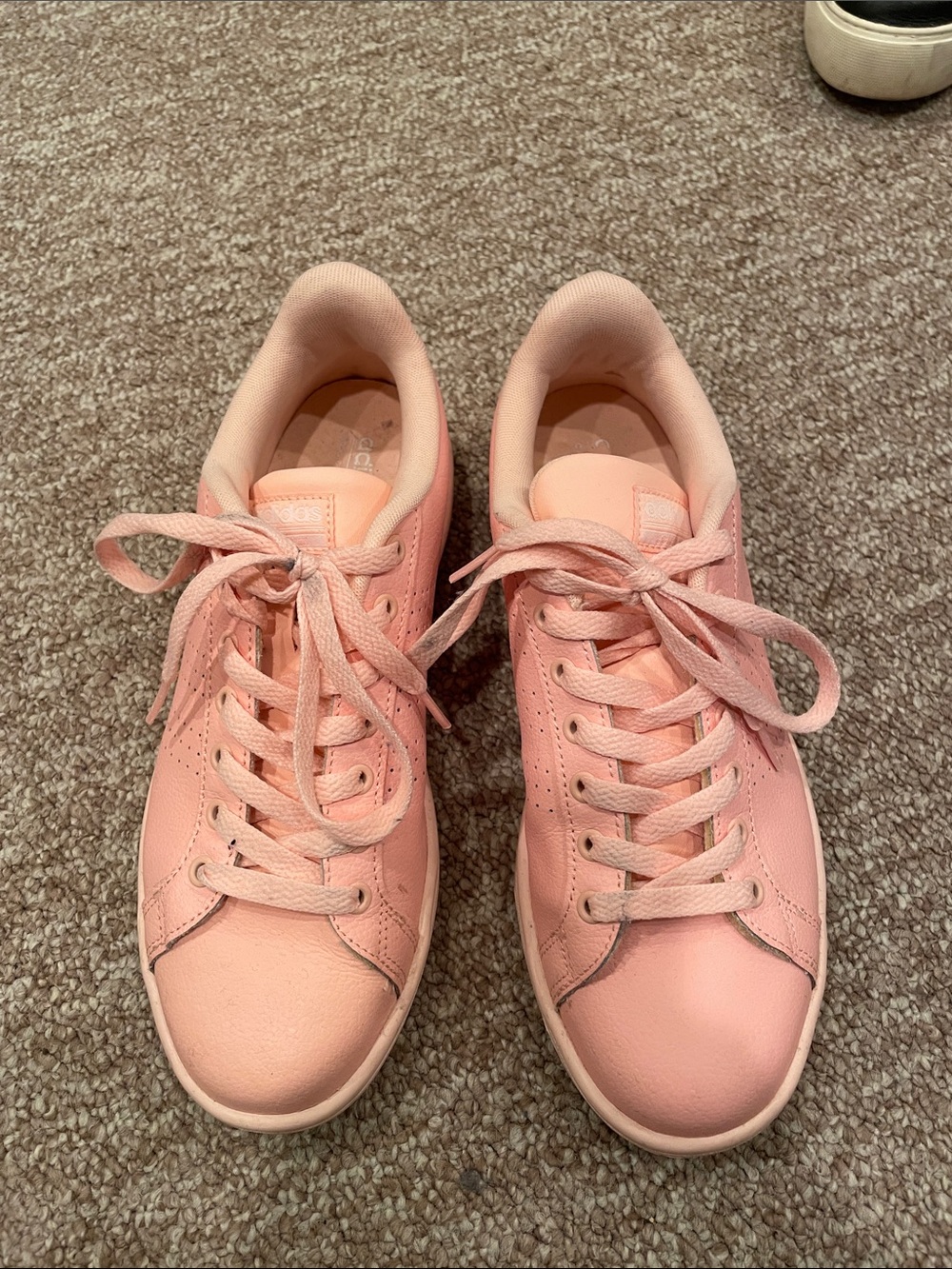 adidas Women's Light Pink Lace-Up Sneakers